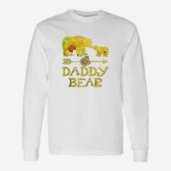 Daddy Bear Mothers Day Sunflower Family Gift Unisex Long Sleeve | Crazezy UK