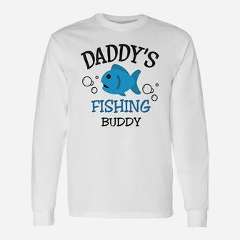 Daddys Dad Father Fishing Buddy Style B Fathers Day Unisex Long Sleeve | Crazezy UK