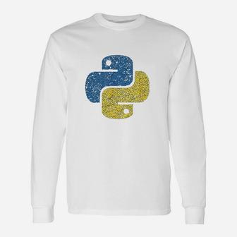 Distressed Python For Engineers Unisex Long Sleeve | Crazezy