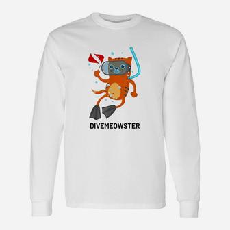 Dive Meowster Unisex Long Sleeve | Crazezy CA