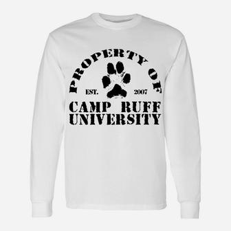 Dog Lover, Camp Ruff, Men, Women, Dog Park Apparel Unisex Long Sleeve | Crazezy UK
