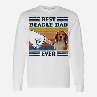 Dog Vintage Best Beagle Dad Ever Father's Day Unisex Long Sleeve | Crazezy DE