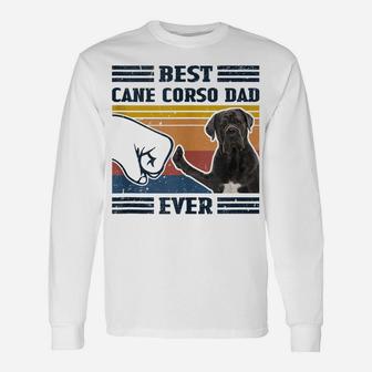 Dog Vintage Best Cane Corso Dad Ever Father's Day Unisex Long Sleeve | Crazezy
