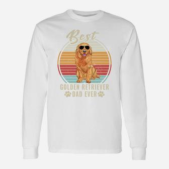 Dogs 365 Best Golden Retriever Dad Ever Fathers Day Dog Gift Unisex Long Sleeve | Crazezy UK