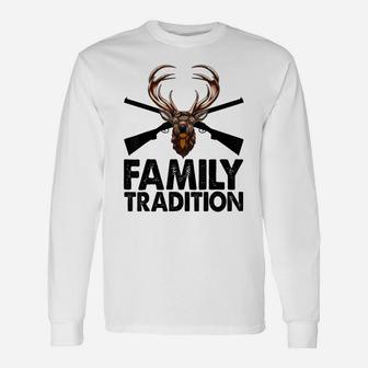 Family Tradition Bucks Tee Shirt Funny Men Hunting Deer Buck Unisex Long Sleeve | Crazezy CA