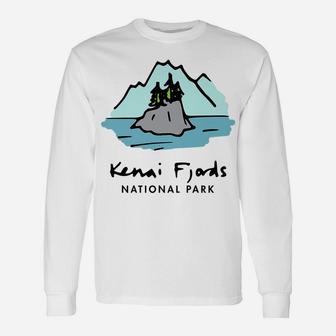 Family Vacation Gift - Retro Kenai Fjords National Park Unisex Long Sleeve | Crazezy CA