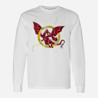 Fantasy Lover Dragon Is My Spirit Animal Graphic Design Unisex Long Sleeve | Crazezy