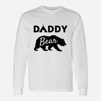 Fathers Day Gift From Wife Son Daughter Baby Kids Daddy Bear Unisex Long Sleeve | Crazezy DE