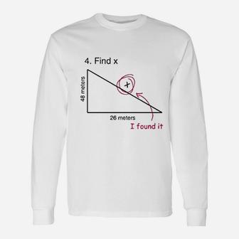 Find X Math Teacher Unisex Long Sleeve | Crazezy AU