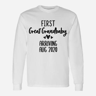 First Great Grandbaby Baby Announcement Reveal Gift Unisex Long Sleeve | Crazezy CA
