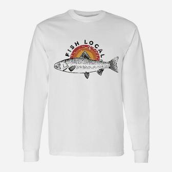 Fish Local Bass Graphic Unisex Long Sleeve | Crazezy