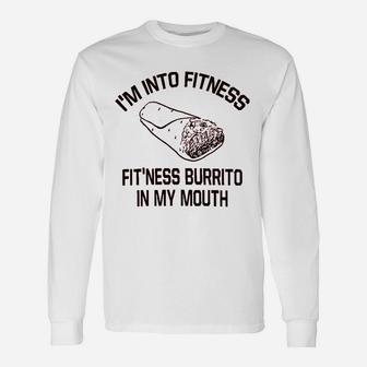 Fitness Burrito Unisex Long Sleeve | Crazezy