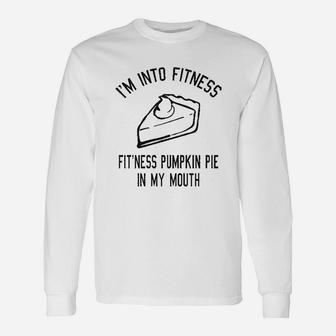 Fitness Pumpkin Pie Unisex Long Sleeve | Crazezy UK