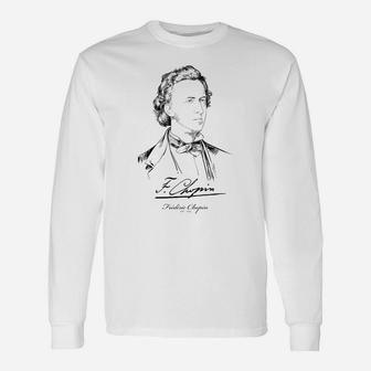 Frédéric Chopin-Composer-Classical Music-Piano Unisex Long Sleeve | Crazezy