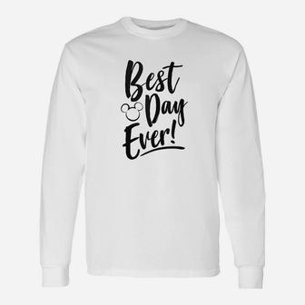 Friends Best Day Ever Text Long Sleeve T-Shirt - Thegiftio UK