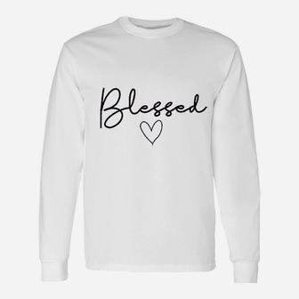 Funny Blessed Heart Unisex Long Sleeve | Crazezy AU