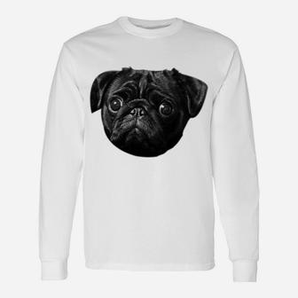 Funny Pug Hello Darkness My Old Friend Pug Dog Hoodie Gift Unisex Long Sleeve | Crazezy