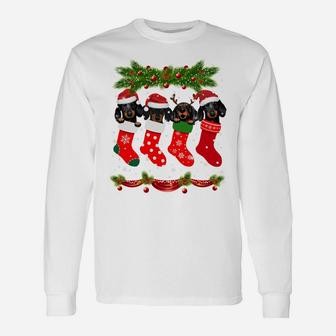 Funny Pug In Socks Christmas Dog Lovers Xmas Sweater Gifts Sweatshirt Unisex Long Sleeve | Crazezy