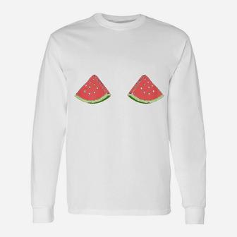Funny Watermelon Unisex Long Sleeve | Crazezy UK