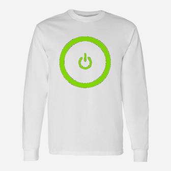 Gaming Power Button Gamer Pride Unisex Long Sleeve | Crazezy CA