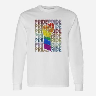 Gay Pride Fist Lgbt Unisex Long Sleeve | Crazezy DE