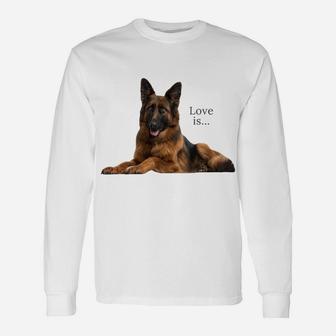 German Shepherd Shirt Shepard Dog Mom Dad Love Pet Puppy Tee Sweatshirt Unisex Long Sleeve | Crazezy AU
