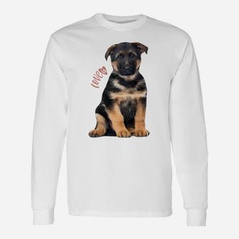German Shepherd Shirt Shepard Dog Mom Dad Love Pet Puppy Tee Sweatshirt Unisex Long Sleeve | Crazezy