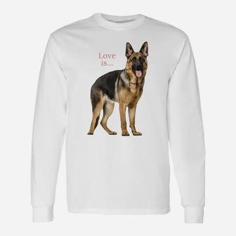German Shepherd Shirt Shepard Dog Mom Dad Love Pet Puppy Tee Unisex Long Sleeve | Crazezy
