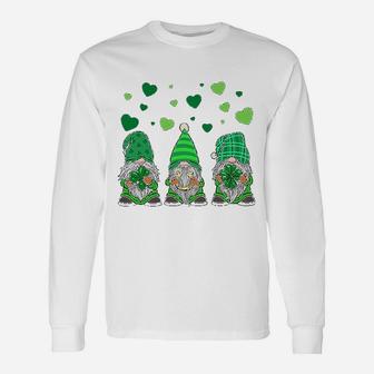 Gnome Leprechaun Green Gnomes Tomte St Patrick's Day Long Sleeve T-Shirt - Thegiftio UK