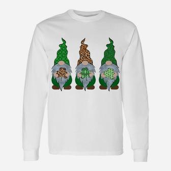 Gnome T Shirt Shamrock Lucky Womens St Patricks Day Unisex Long Sleeve | Crazezy