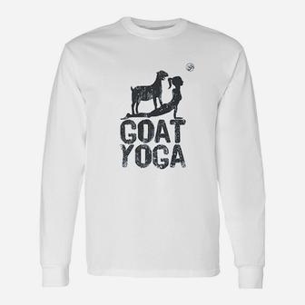 Goat Yoga Unisex Long Sleeve | Crazezy