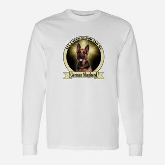 God And My German Shepherd Long Sleeve T-Shirt - Thegiftio