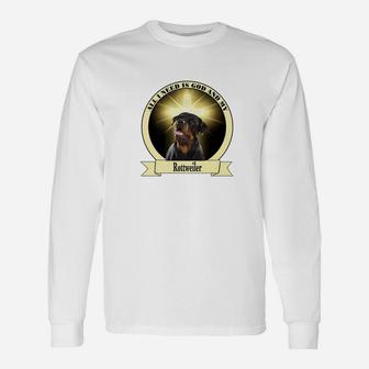God And My Rottweiler Long Sleeve T-Shirt - Thegiftio