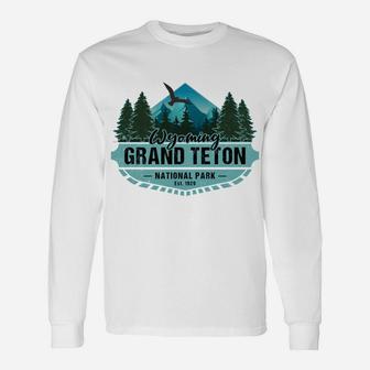 Grand Teton National Park Wyoming Usa Vacation Souvenir Sweatshirt Unisex Long Sleeve | Crazezy