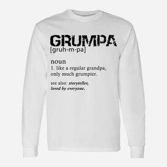 Grumpa Like A Regular Grandpa Only Grumpier Sweatshirt Unisex Long Sleeve | Crazezy DE