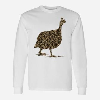 Guinea Fowl Leopard Print Pearl Hen Animal Lover Women Gift Raglan Baseball Tee Unisex Long Sleeve | Crazezy