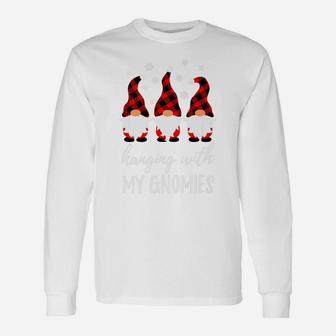 Hanging With My Gnomies Funny Garden Gnome Unisex Long Sleeve | Crazezy