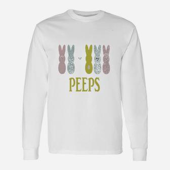 Hanging With My Peeps Bunny Easter Unisex Long Sleeve | Crazezy CA