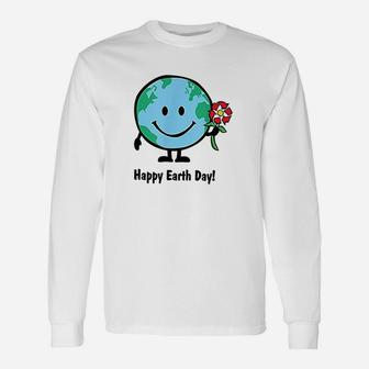 Happy Earth Day Cute Unisex Long Sleeve | Crazezy CA