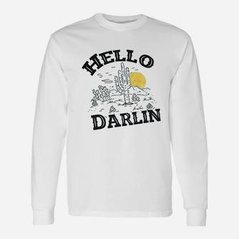 Hello Darlin Cute Long Sleeve T-Shirt - Thegiftio UK