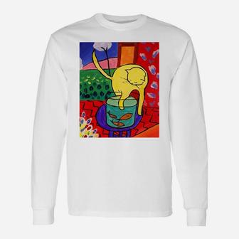 Henri Matisse - Cat With Red Fish Unisex Long Sleeve | Crazezy UK