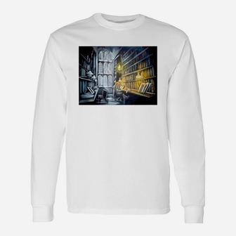 Hermione Studying In The Library Long Sleeve T-Shirt - Thegiftio UK