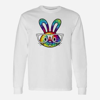 Hippie Easter Bunny Sixties Hipster Rabbit Long Sleeve T-Shirt - Thegiftio UK