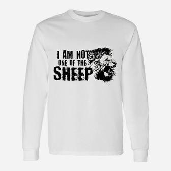 I Am Not One Of The Sheep Unisex Long Sleeve | Crazezy AU