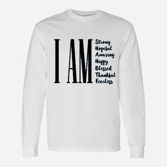 I Am Strong Unisex Long Sleeve | Crazezy