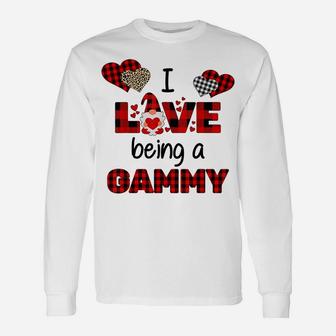I Love Being A Gammy - Gnome Heart Valentine Day Unisex Long Sleeve | Crazezy CA