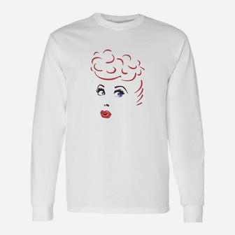 I Love Lucy Lines Face Unisex Long Sleeve | Crazezy AU
