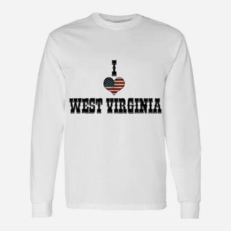 I Love West Virginia Unisex Long Sleeve | Crazezy