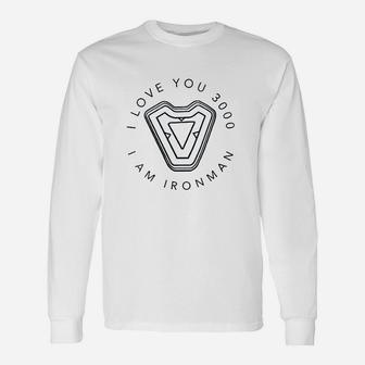 I Love You 3000 Quote Circle Unisex Long Sleeve | Crazezy