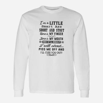 Im A Little Smart Short And Stout Funny Unisex Long Sleeve | Crazezy CA